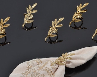 Elegant Napkin Rings Set | Gold, Silver and Antique | Wedding, Party & Home Table Decor