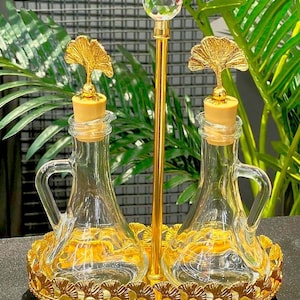 Elegant Glass Oil & Vinegar Dispenser - Perfect Drip-Free Design for Your Kitchen