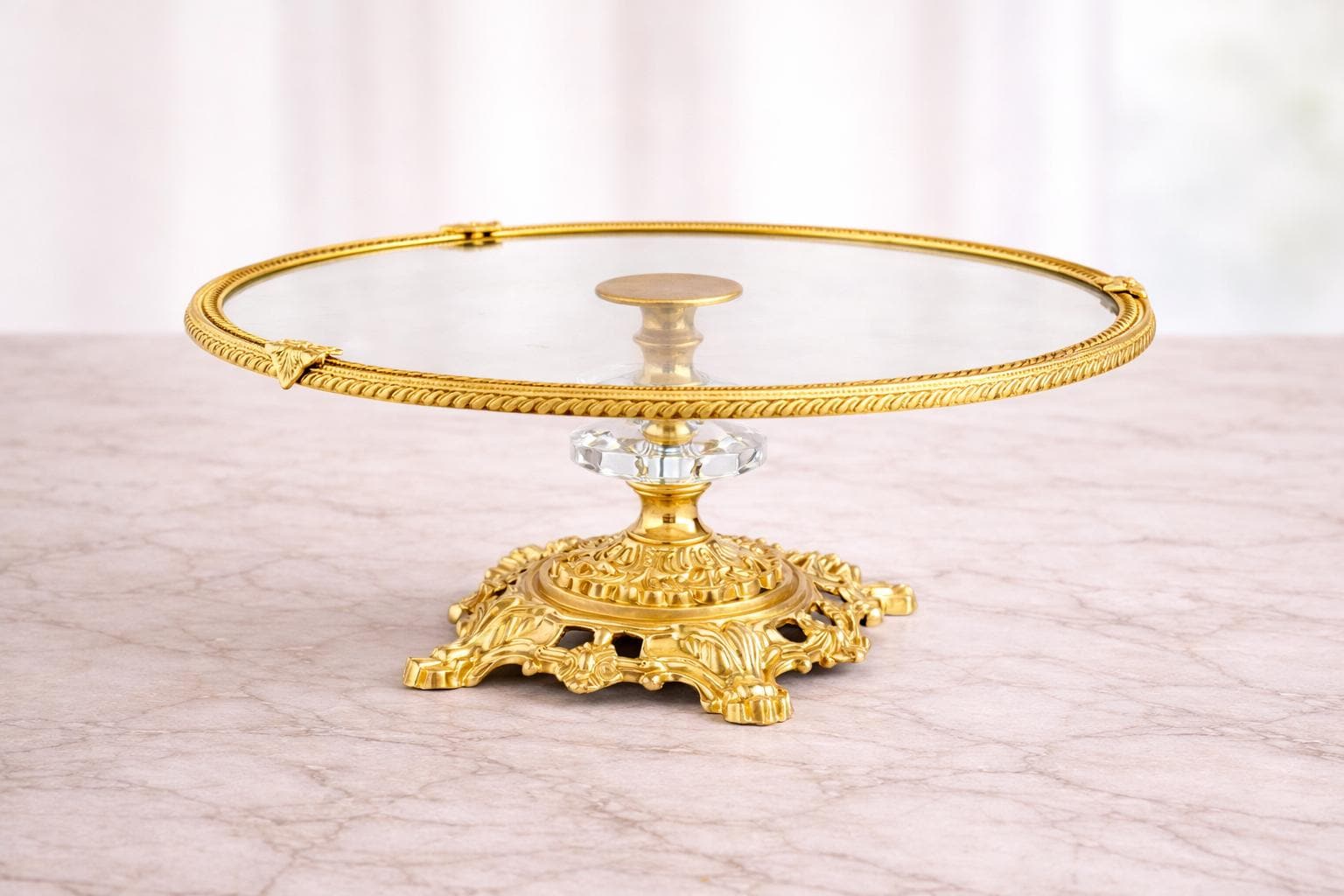 Gold Round Cake Stand