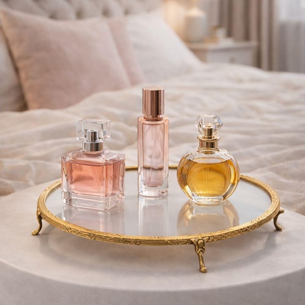 Elegant Gold Cake Display Stand – 11.8 Inch Dessert, Perfume Tray
