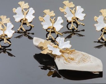 Elegant Butterfly Napkin Rings Set | Gold, Silver and Antique | Wedding, Party & Home Table Decor