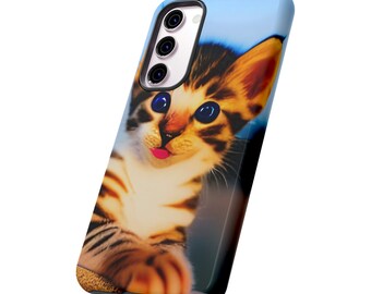 Cute Kitten Tough Phone Case
