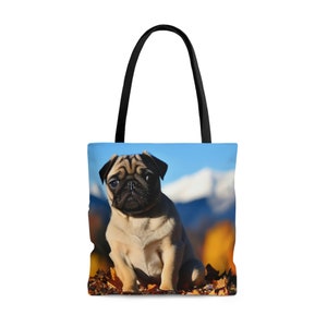 Peppy Puppy AOP Tote Bag