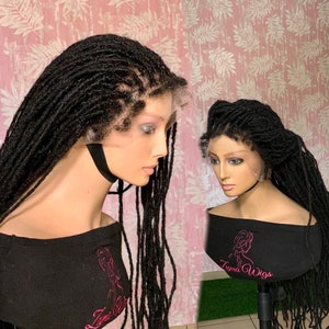 Human hair dreadlocks wig for sale, full density dreadlocks wig, length variations, human hair kinky base, made to order