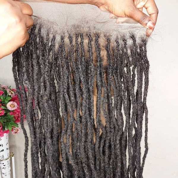 Lace front dreadlocks, 0.6cm Locs, pencil size Locs, Locs for alopecia