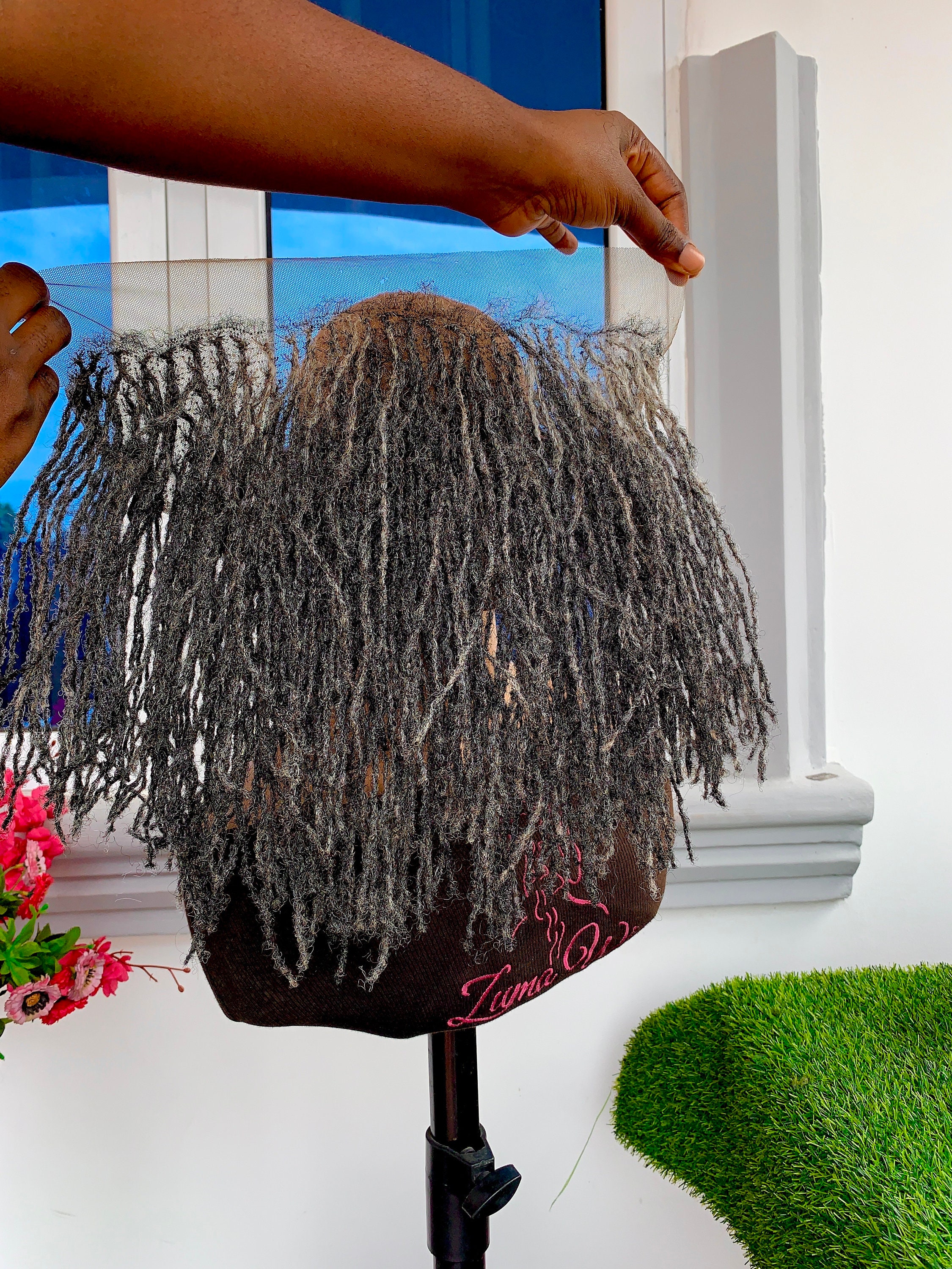 Lace Front Micro Locs: Human Hair, Microlocks (0.2 to 0.3cm) - Etsy