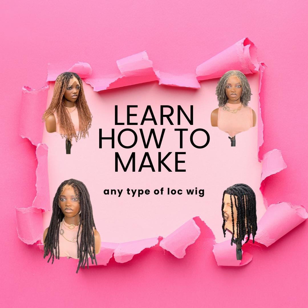 How to Make Loc Wigs, Loc Wig Creation Course - Etsy