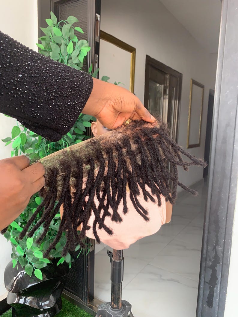 Lace Front Human Hair Dreadlocks: Pencil Size Locs for Alopecia, 4 ...