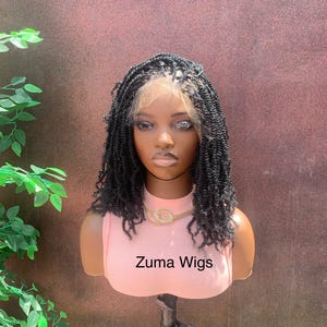 Soft locs wig, Marley twists wig, braided wig for black women, made to order