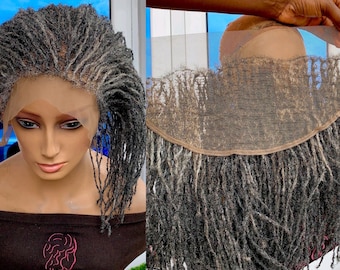 Lace front micro locs, 0.2cm Locs,  microLocs, Locs for alopecia