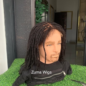 Dreadlock-toupetje van echt haar: loktopper met leave-out voor de kapper