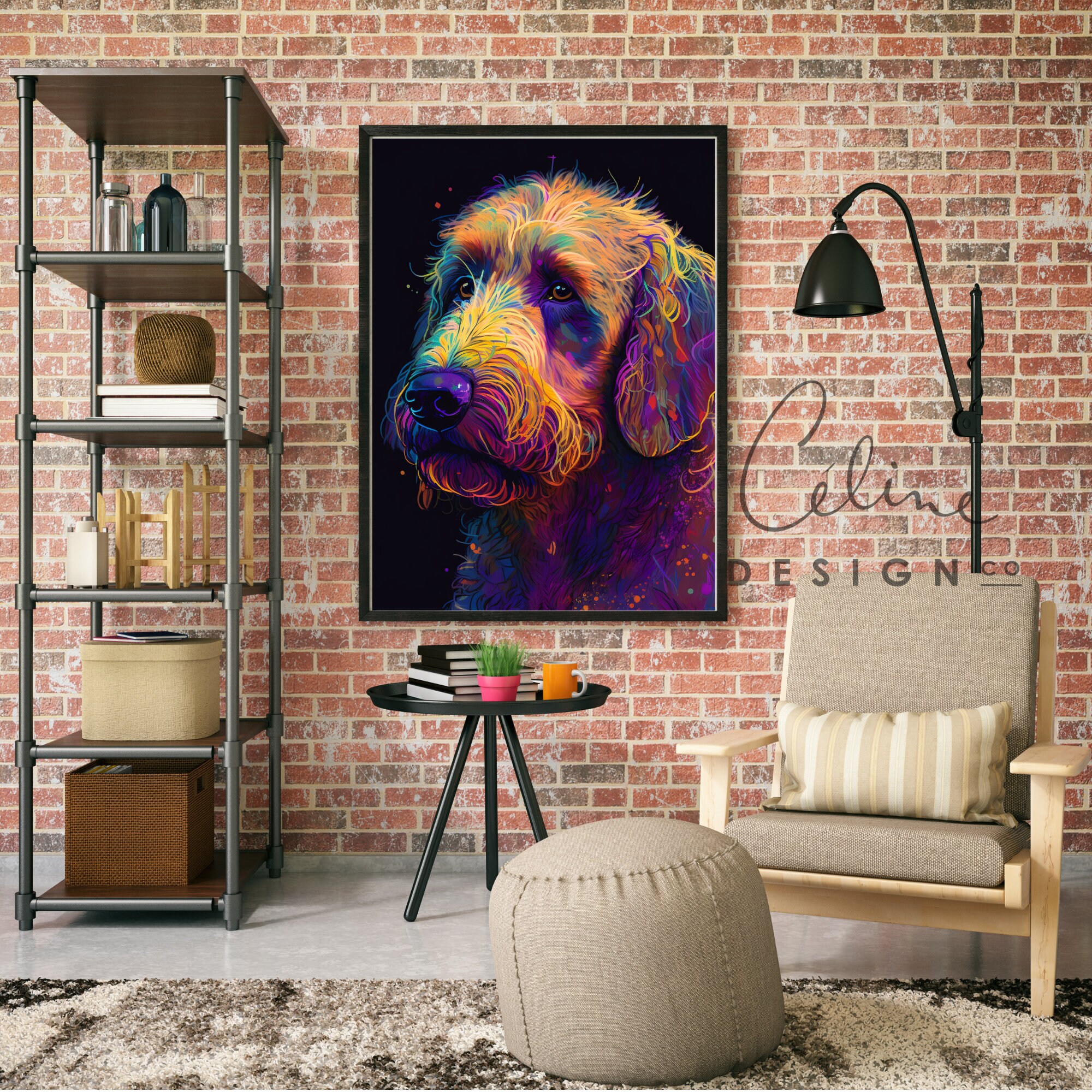 Goldendoodle Wall Art Goldendoodle Print Goldendoodle Etsy