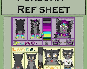 Fursona Referentiebladen! Goedkoop!