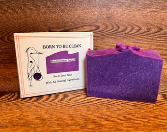 Handmade natural Blackcurrant Potion soap