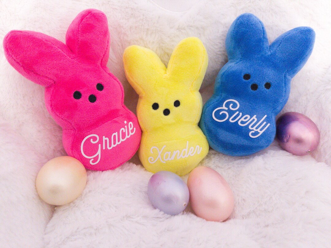 Personalized Plush Peep Peep Plush Easter Peep Bunny Easter Etsy