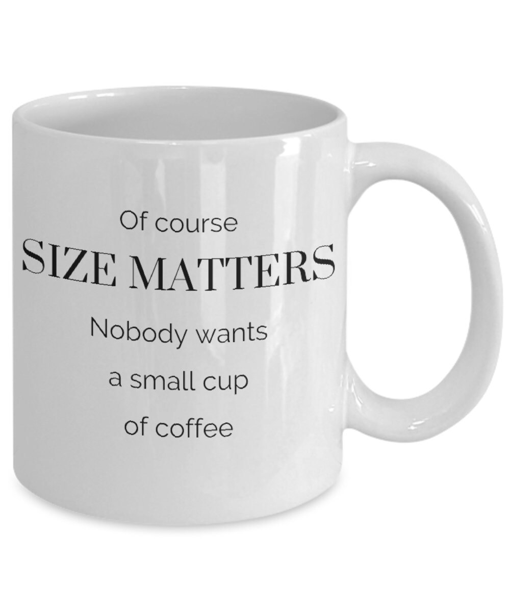 Size Matters Personalized 30 oz. Oversized Coffee Mug
