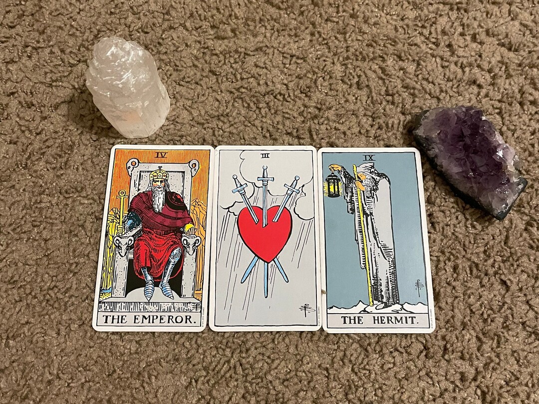 3 Card Reading 3 Card Tarot Spread Tarot Reading Three Card Etsy