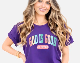 God Is Good T-Shirt: Retro Christian Graphic Tee