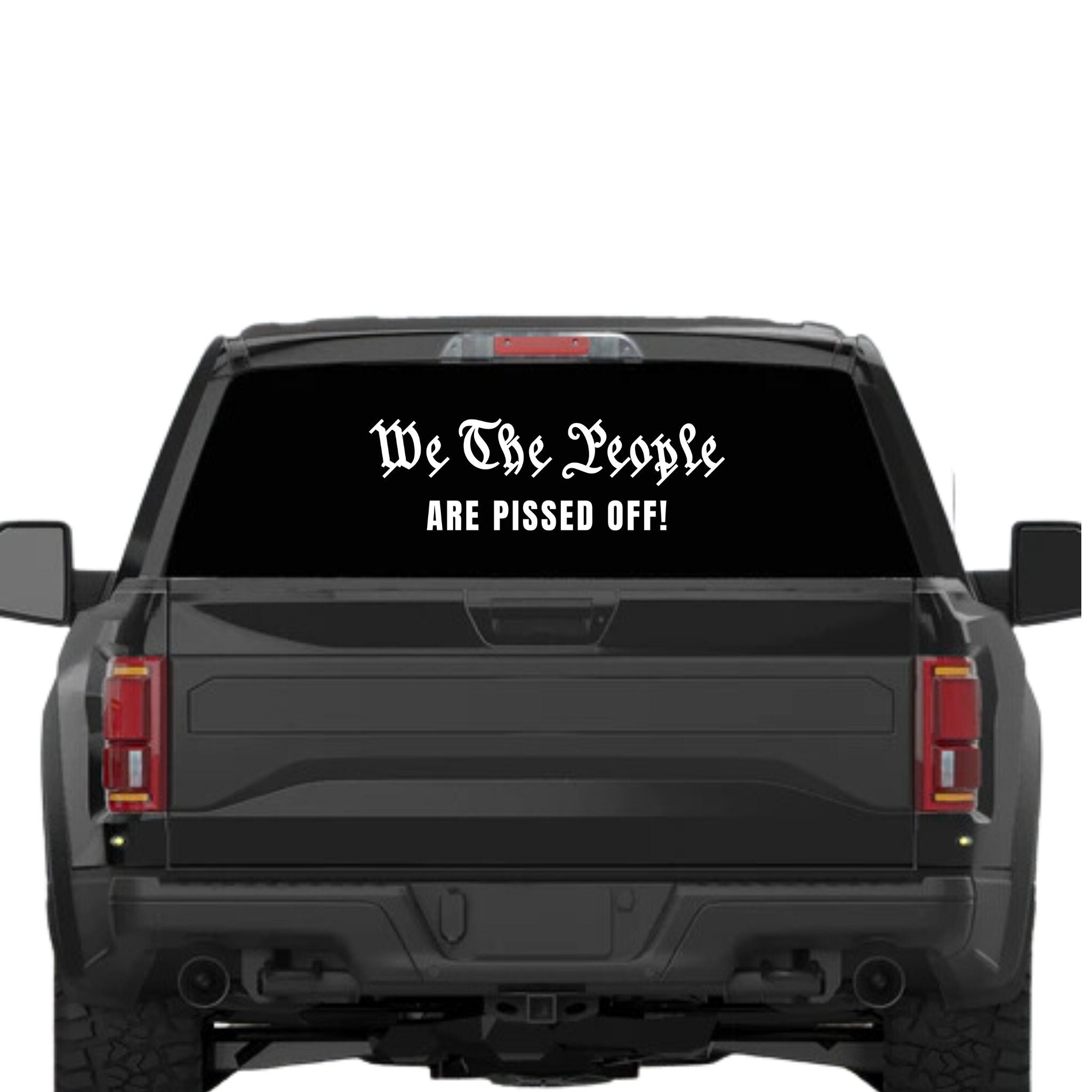 We the People Are Pissed off Vinyl Decal