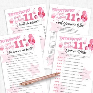 11th Birthday Party Games, 11 Year Old Birthday Party Games, 11 Year ...