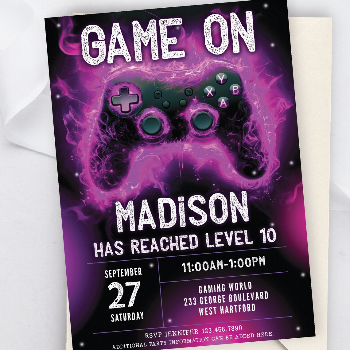 Controller Invites Editable Video Game Theme Birthday Invites Girl, Video Game Truck ...