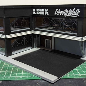3D Printed L-shaped 2-storey Building Diorama With LED Lighting - Kaido ...