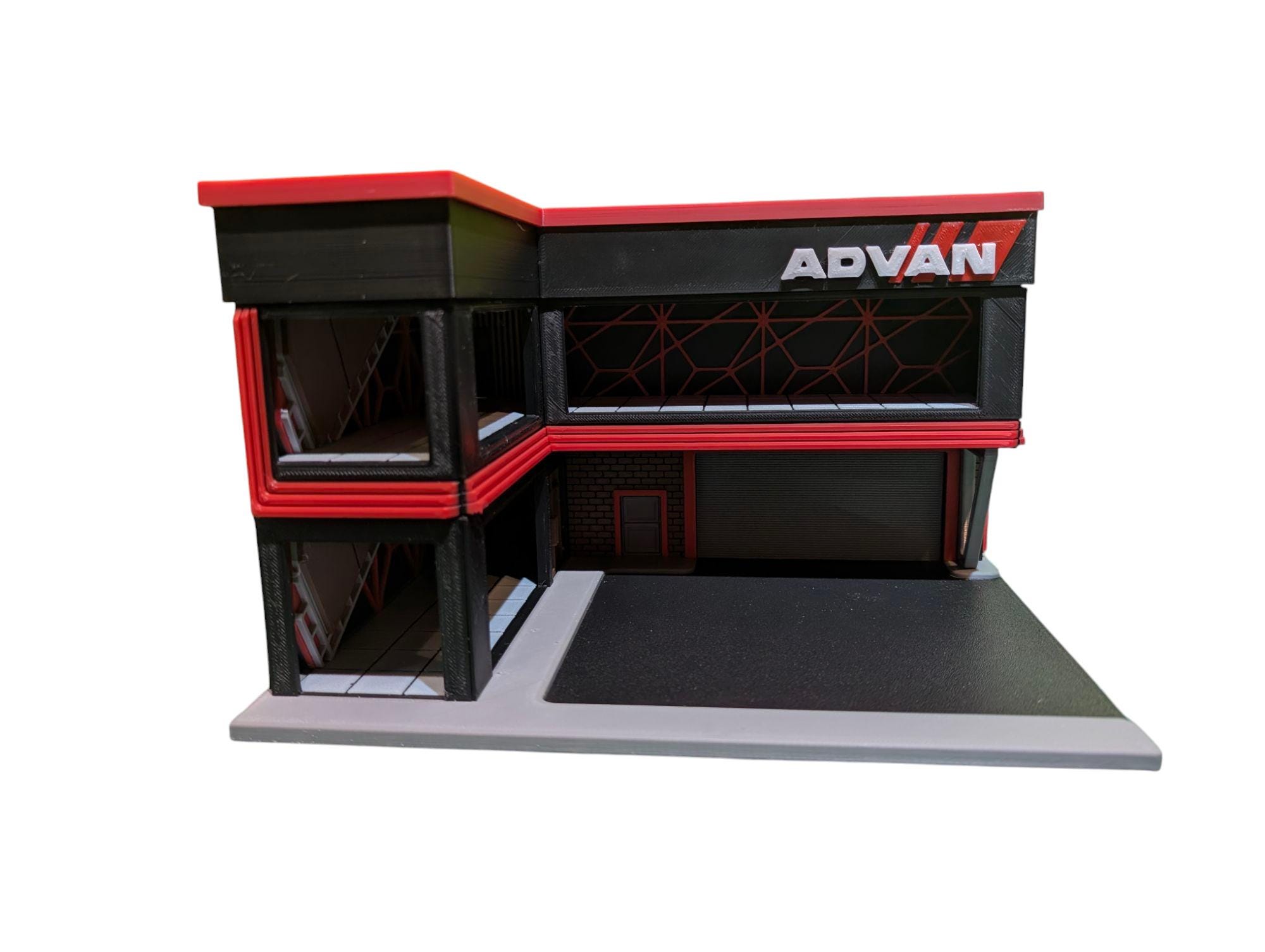 3D Printed L-shaped 2-storey Building Diorama With LED Lighting - Kaido ...