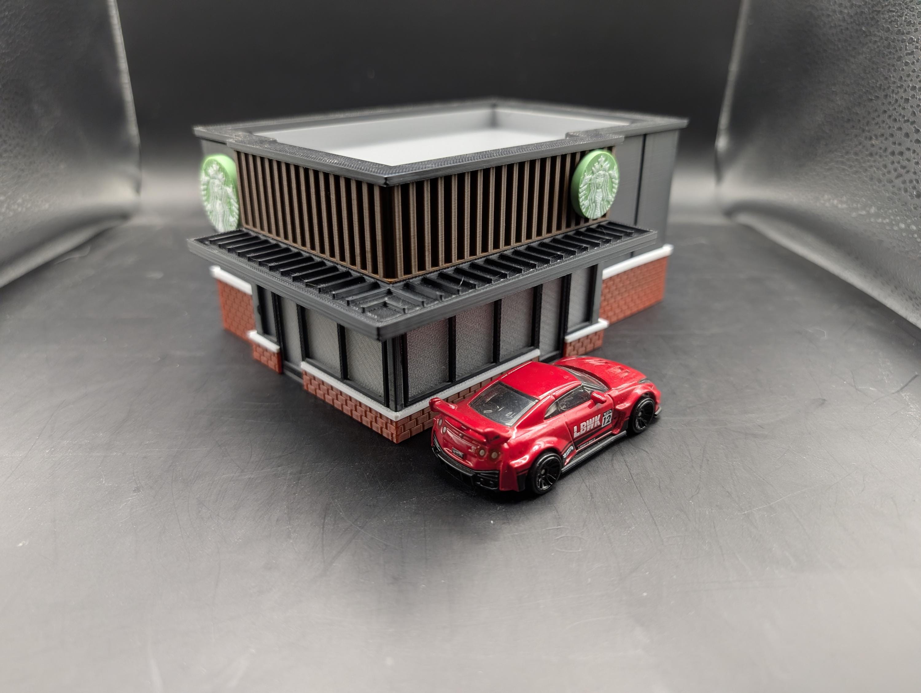 3Dプリント スターバックス ジオラマ ホットウィール マッチボックス 