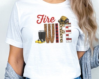 Firefighter Wife Shirt, Bella Canvas Unisex Tee