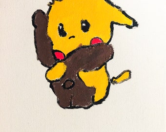 Pikachu & Teddiursa Print