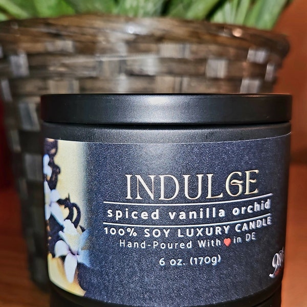 INDULGE - Spiced Vanilla Orchid Luxury Candle