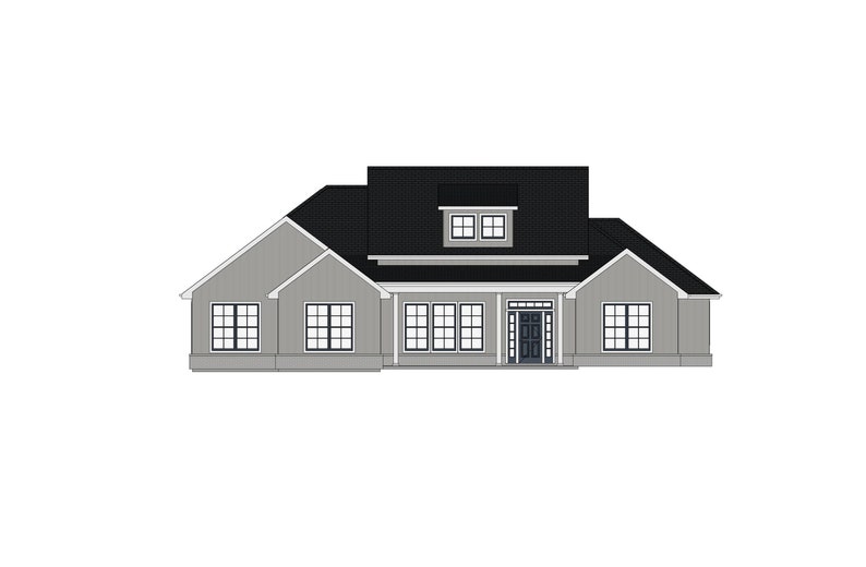 Urban Farmhouse 4 Bedroom, 2.5 Bath 2,380 SF Side Load Garage PDF Design Plans image 3