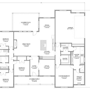 Urban Farmhouse - 4 Bedroom, 2.5 Bath - 2,733 SF - Rear Side Load Garage - PDF Design Plans - Right Read Reverse