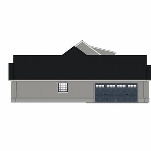 Urban Farmhouse 4 Bedroom, 2.5 Bath 2,380 SF Side Load Garage PDF Design Plans image 5