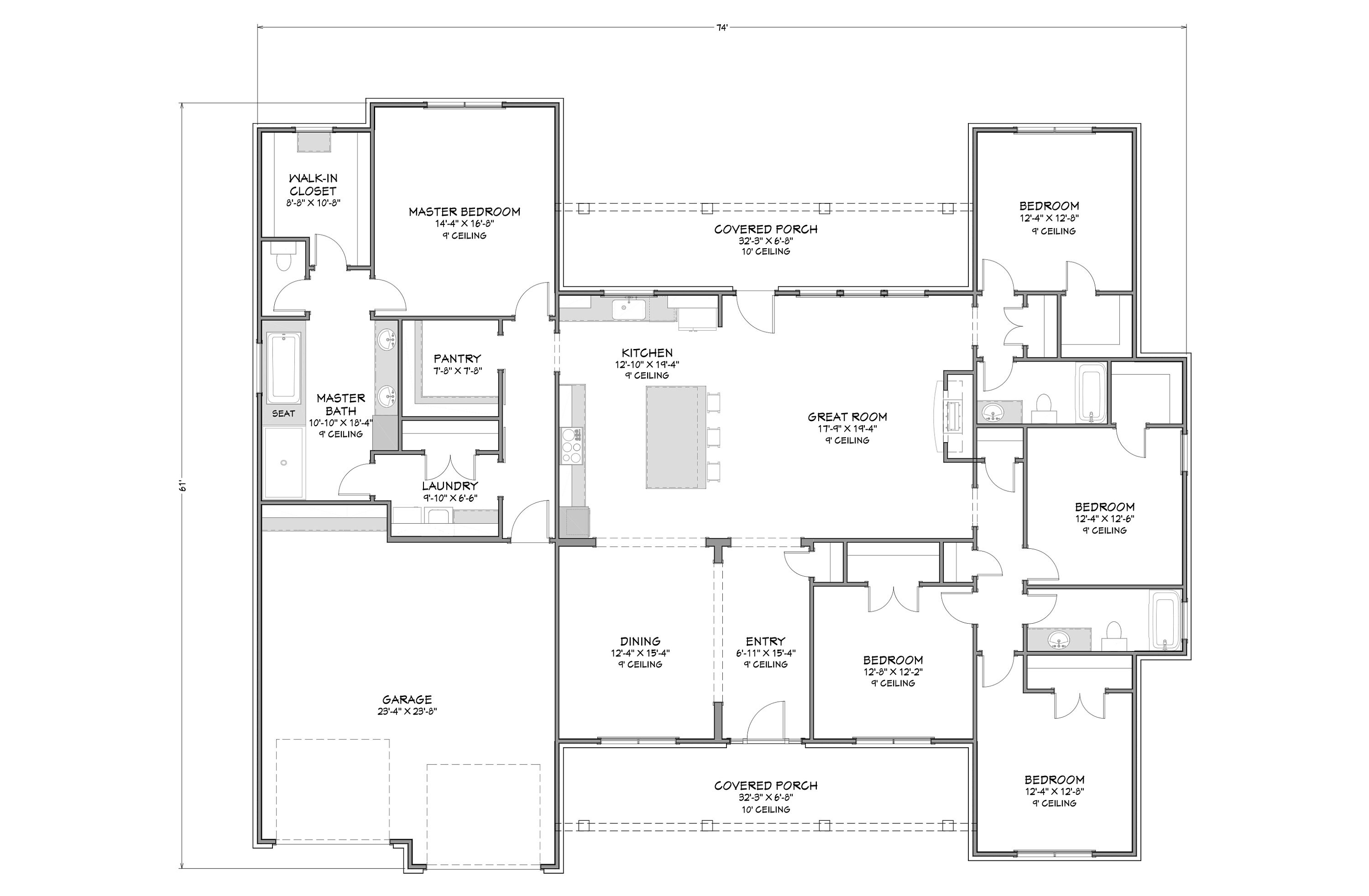 6 Bedroom House Plan - Etsy Australia