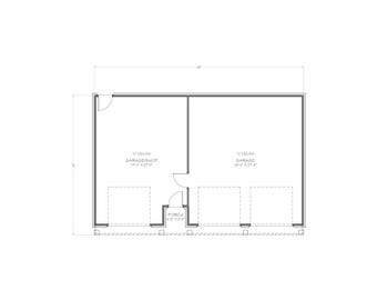Garagem 30x45 - Projetos em PDF - Leitura à direita e inversa