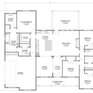 Urban Farmhouse - 4 Bedroom, 2.5 Bath - 2,569 SF - Side Load Garage - PDF Design Plans
