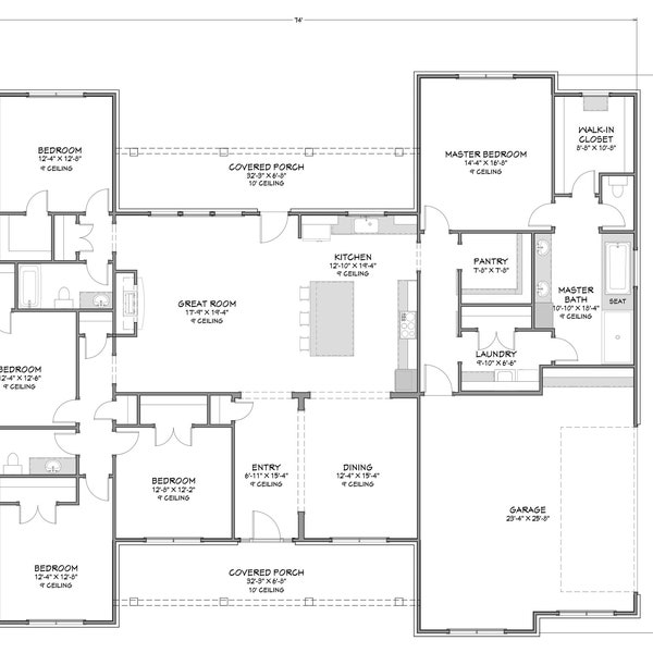 5 Bedroom House Plan Etsy