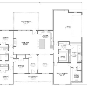 Urban Farmhouse - 4 Bedroom, 2.5 Bath - 2,587 SF - Rear Side Load Garage - PDF Design Plans - Right Read Reverse