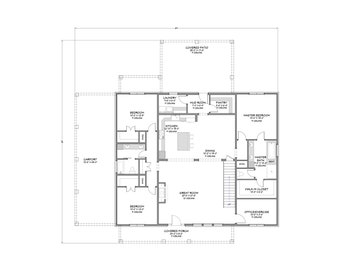 Casa estilo celeiro urbana - Dois andares - 6 quartos, 4 banheiros - 341 m² - Varanda coberta - Projeto em PDF