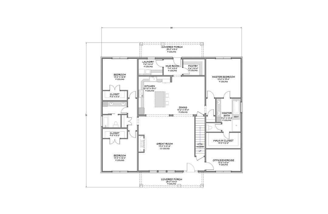 Urban Barndominium One Level 3 Bedroom 2 Bath 2 416 Photo Inspiration