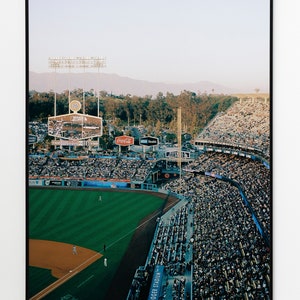 Dodger Stadium Film Photography Print: Los Angeles Baseball Art