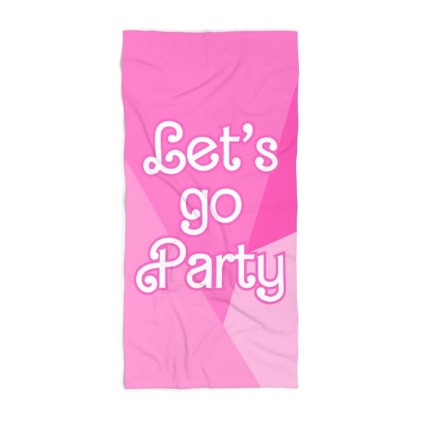 bachelorette beach towel bachelorette party gift ideas pool party towel lets go party