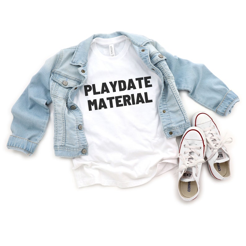 Playdate material valentines day shirt for boys image 1