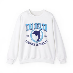 Delta Delta Delta Crewneck Sweatshirt, Tri Delt university sweatshirt, Custom Tri Delt sweatshirt, sorority sweatshirt