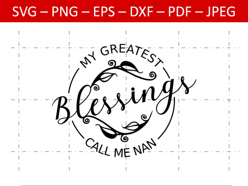 My Greatest Blessings Call Me Nan SVG, Nan SVG, Mother's Day Svg, Nan ...