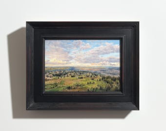 Light Over the Valley – Original Oil Painting