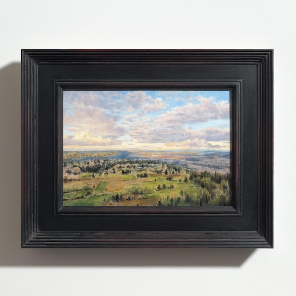 Light Over the Valley – Original Oil Painting