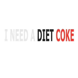 i need a diet coke embroidery design, machine embroidery, diet coke, pepsi, coke zero, need diet coke, instant download, PES DST JEF