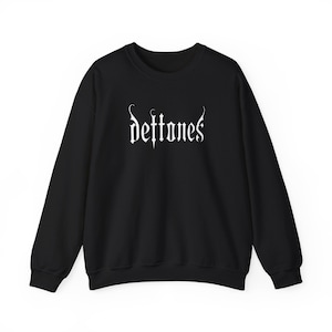 Deftones y2k band crewneck, Vintage Trendy 70s 80s 90s Embroidered sweatshirt, band tee, deftones merch
